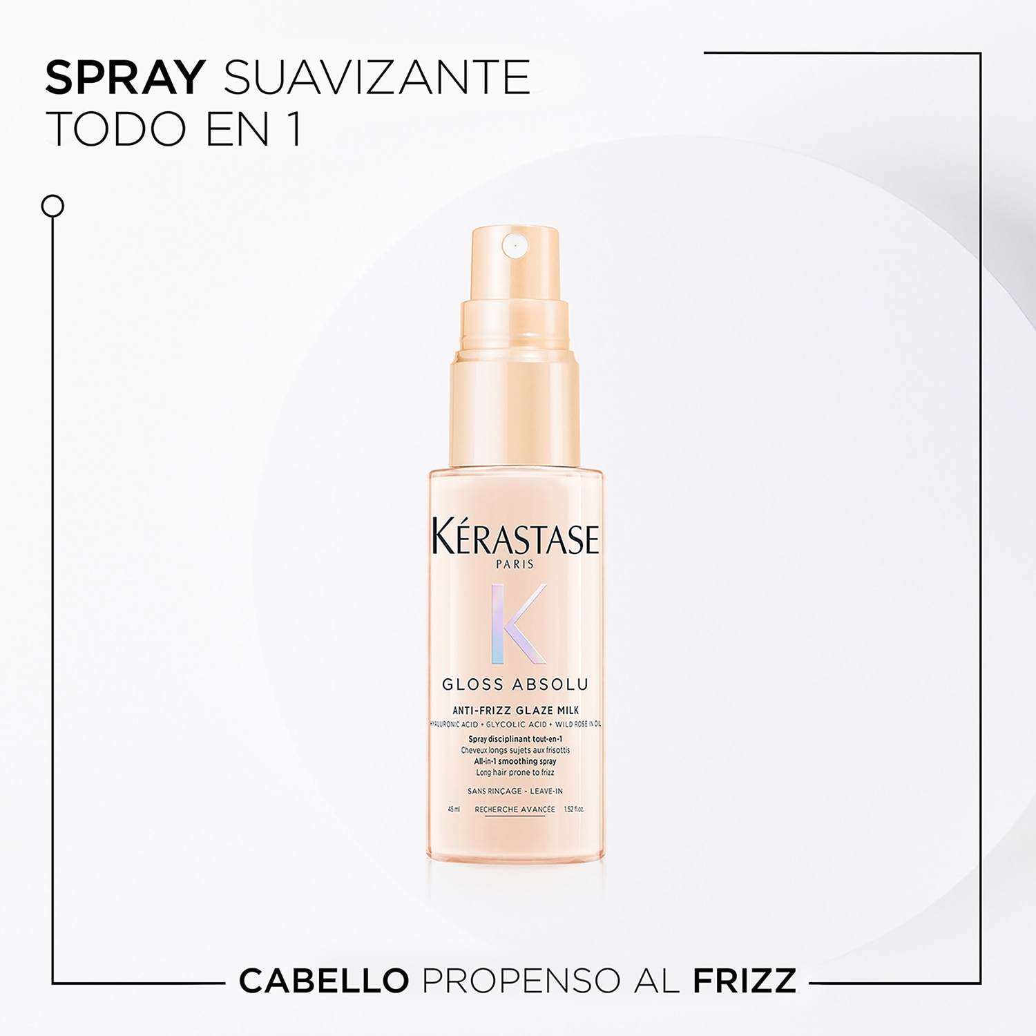 KÉRASTASE GLOSS ABSOLU ANTI-FRIZZ GLAZE MILK PARA CABELLO PROPENSO AL FRIZZ (SPRAY ANTI-FRIZZ)